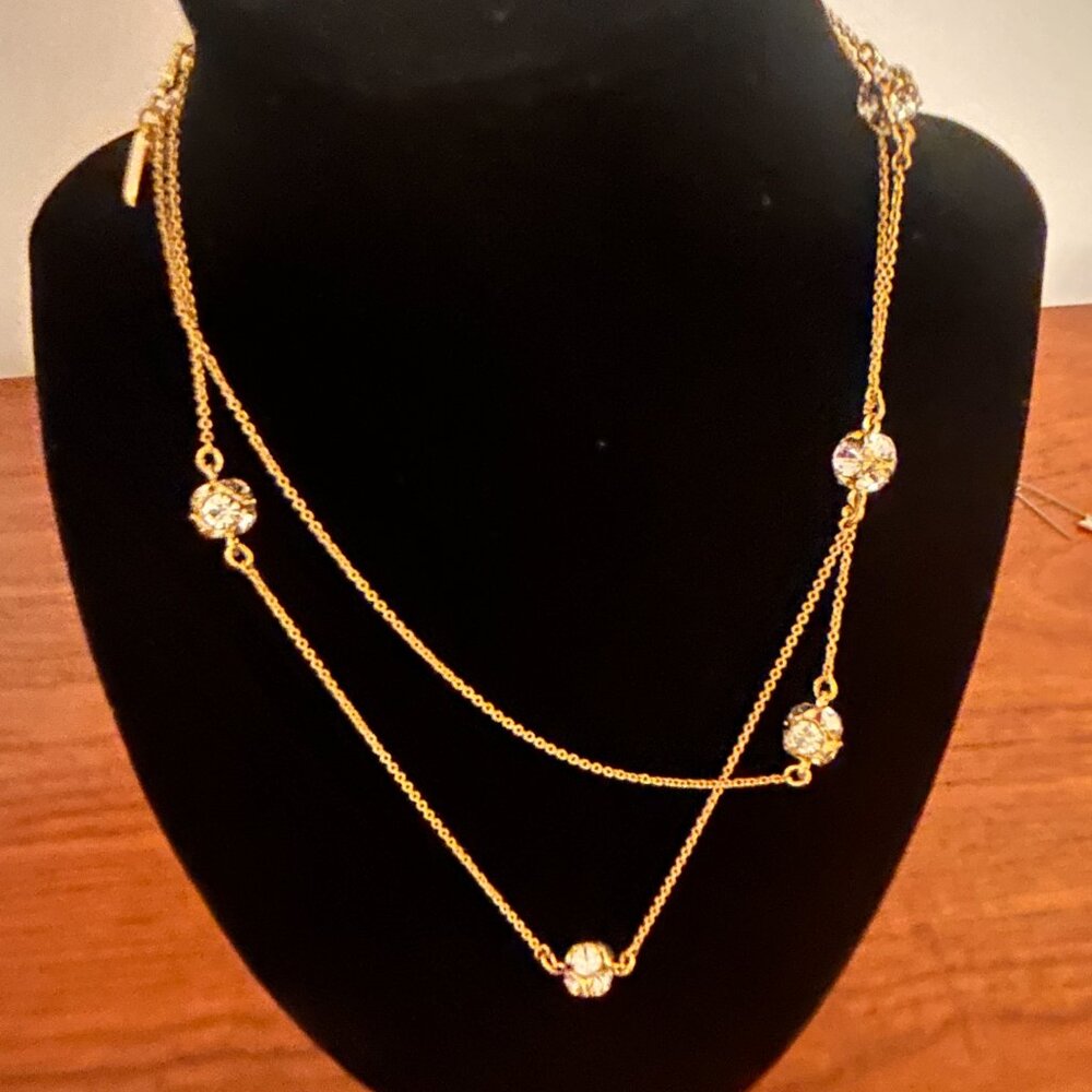 Gorgeous Kate Spade 2 Layer Necklace with Stones. - Picture 6 of 15